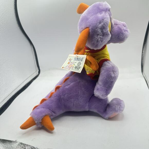 Vintage NWT Figment 10” Plush Disney World Parks 80s With Original tags - Picture 7 of 9